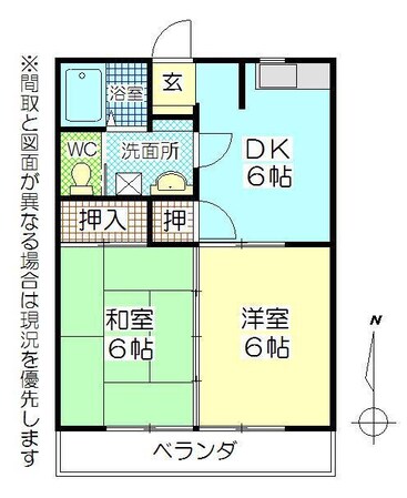 フォレストB/aの物件間取画像